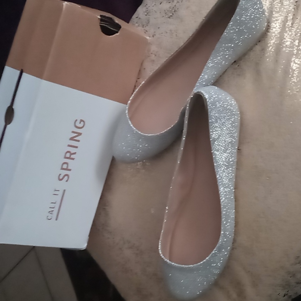 Women Silver Shoes. New Call It Spring